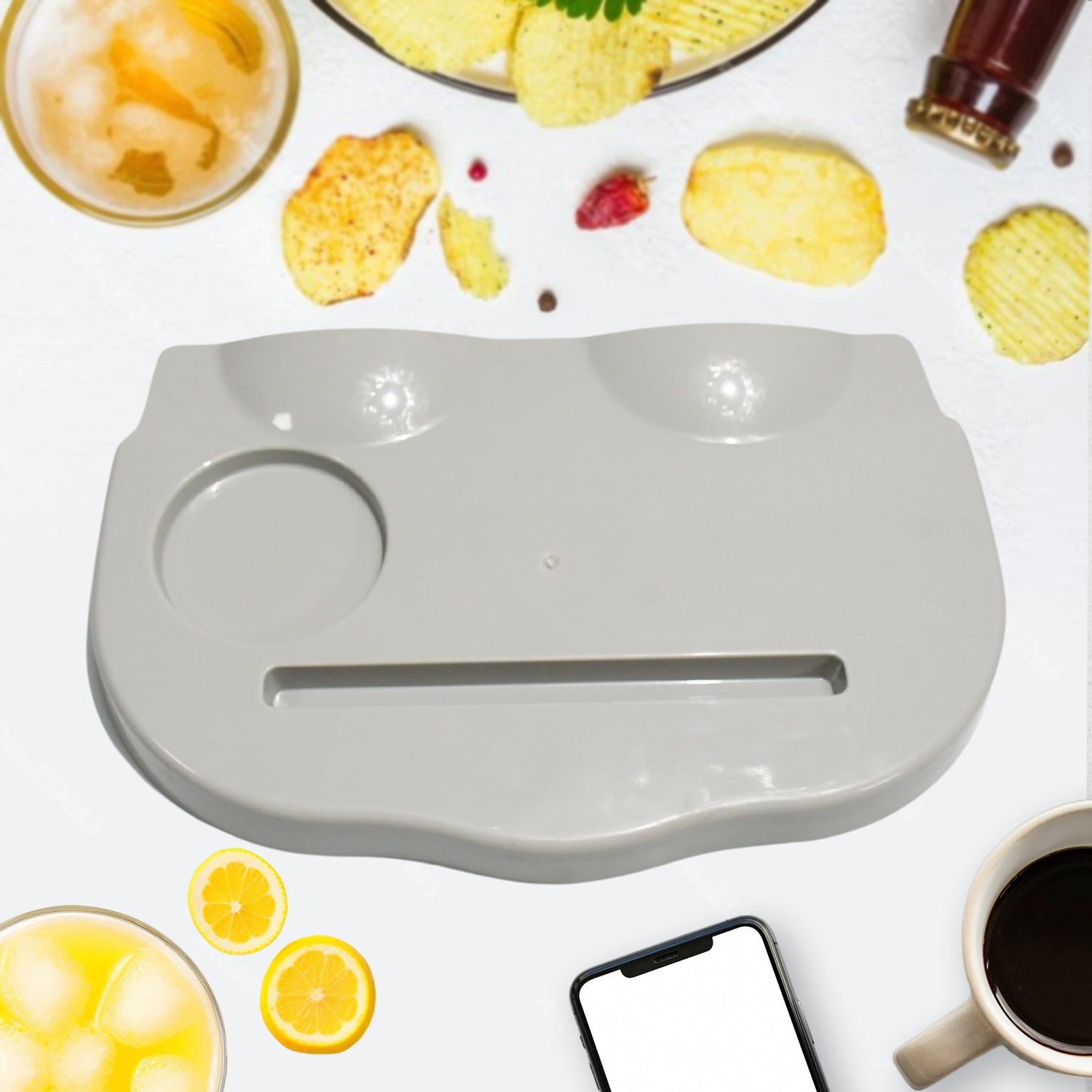 Snack Caddy Tray With A Drink Cup Holder The Ultimate Movie Night Snack Caddy Tray With A Drink Cup Holder The Ultimate Movie Night